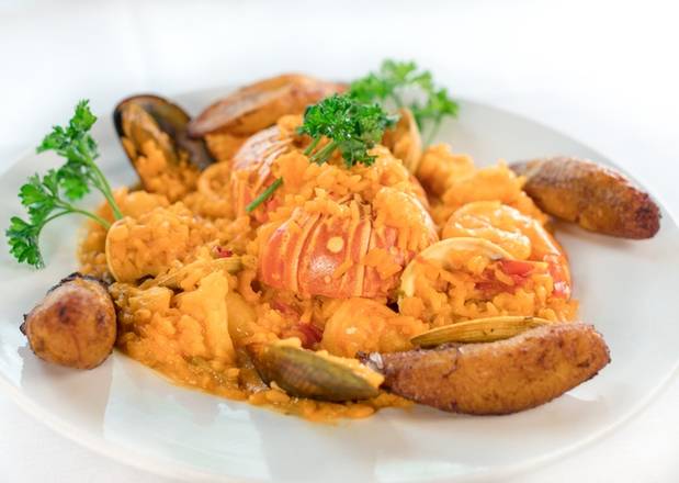 Order Seafood Paella food online from Las Vegas Cuban Cuisine store, Hollywood on bringmethat.com