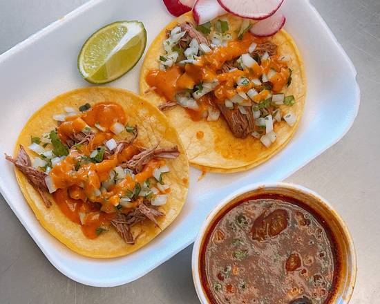 Order Birria Taco food online from Pepper's Mexican Grill store, Los Angeles on bringmethat.com