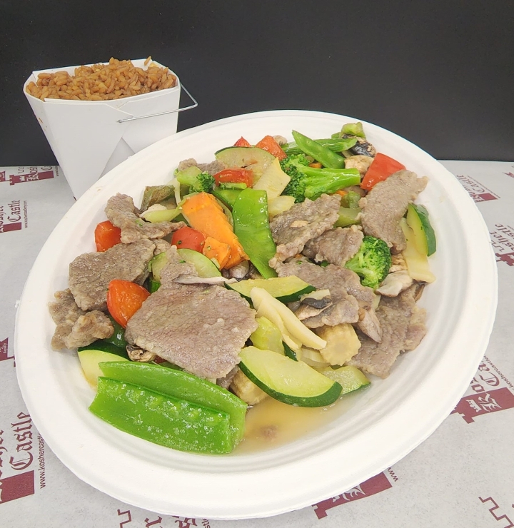 Order Steamed Veg. and Beef food online from Kosher Castle store, Airmont on bringmethat.com