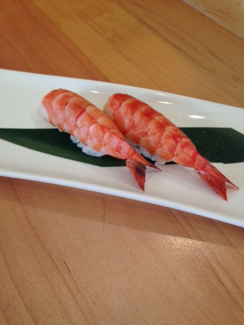 Order Shrimp Sushi (2pc) food online from Moto Azabu Sushi Bar & Grill store, Marina Del Rey on bringmethat.com