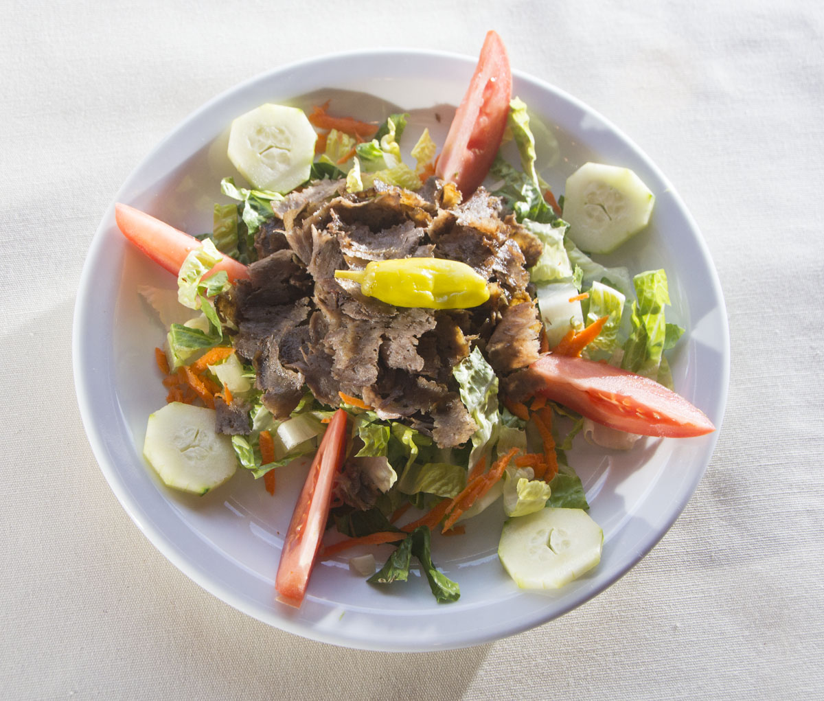 Order Doner Salad food online from Turkish Kitchen store, Berkeley on bringmethat.com