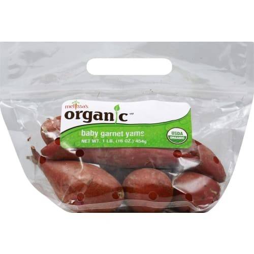 Order Melissa's · Organic Baby Garnet Yams (1 lb) food online from Shaw's store, Colchester on bringmethat.com