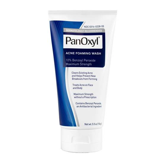 Order PanOxyl Foaming Wash 10% Benzoyl Peroxide Maximum Strength Deep Cleaning Wash for Acne, 5.5 oz food online from CVS store, SPRING VALLEY on bringmethat.com
