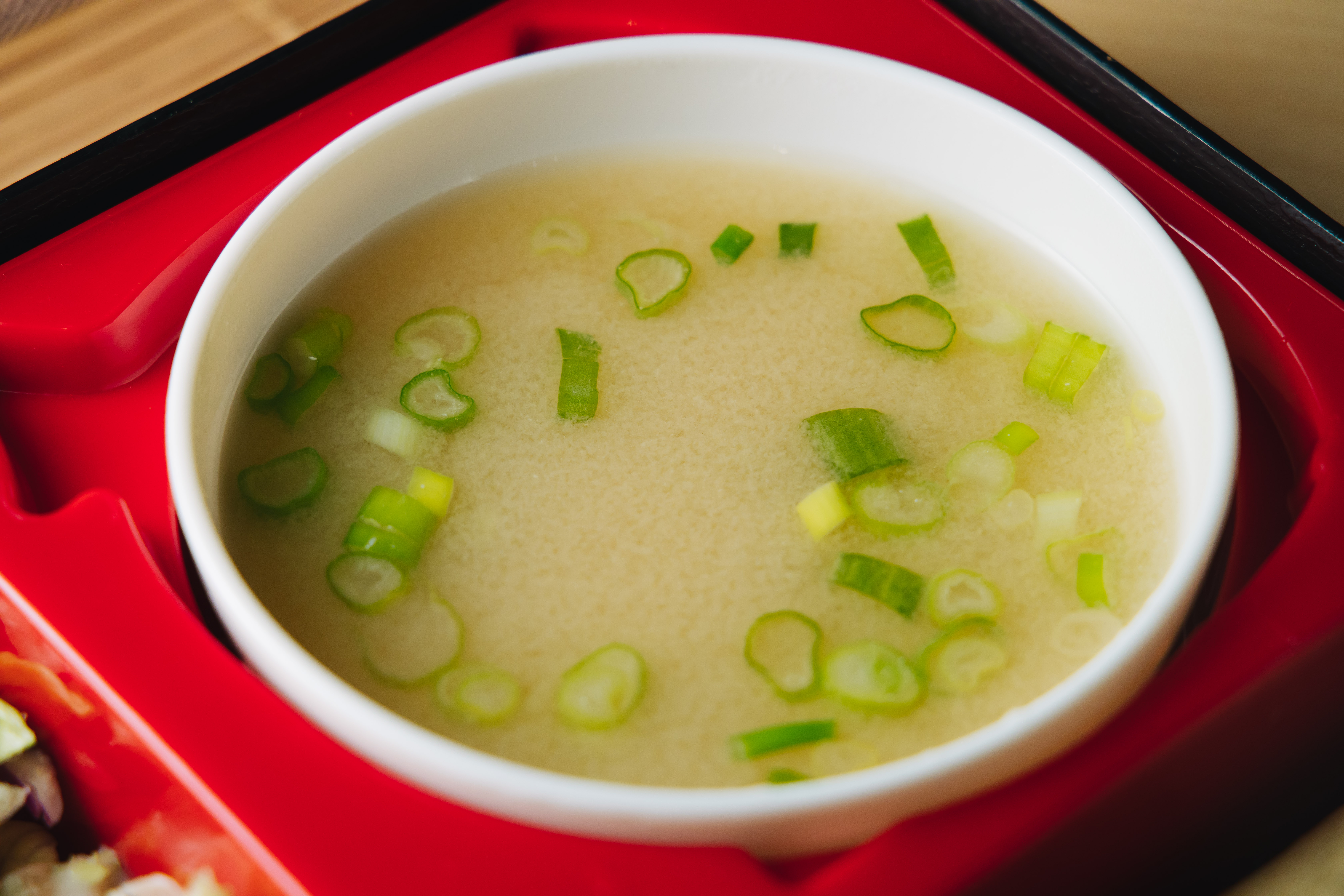 Order Miso Soup food online from Ninja Sushi Grill store, Fort Worth on bringmethat.com