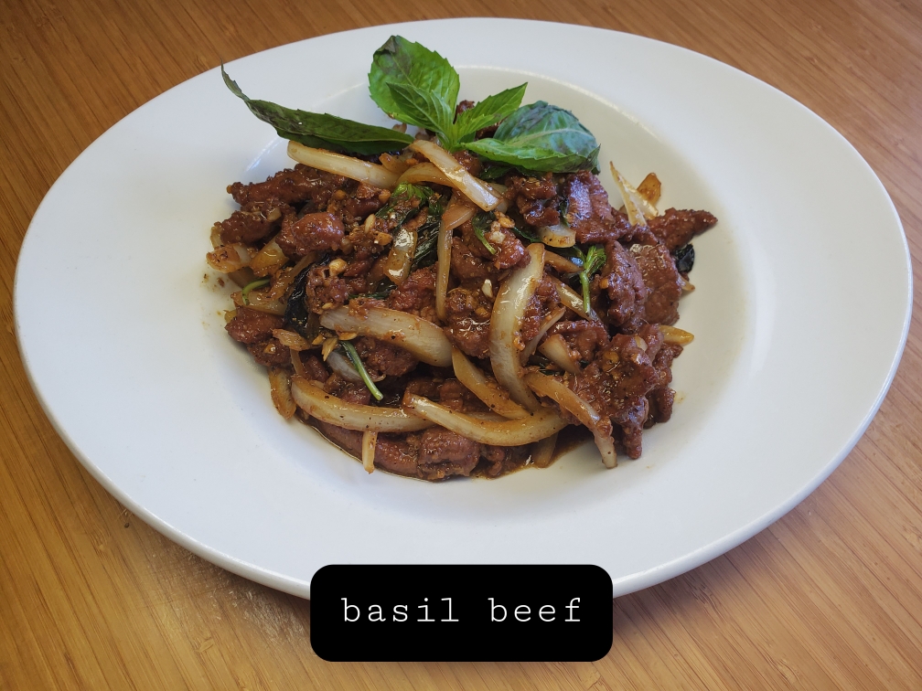 Order Basil Chili Beef food online from Royal Rangoon store, Berkeley on bringmethat.com
