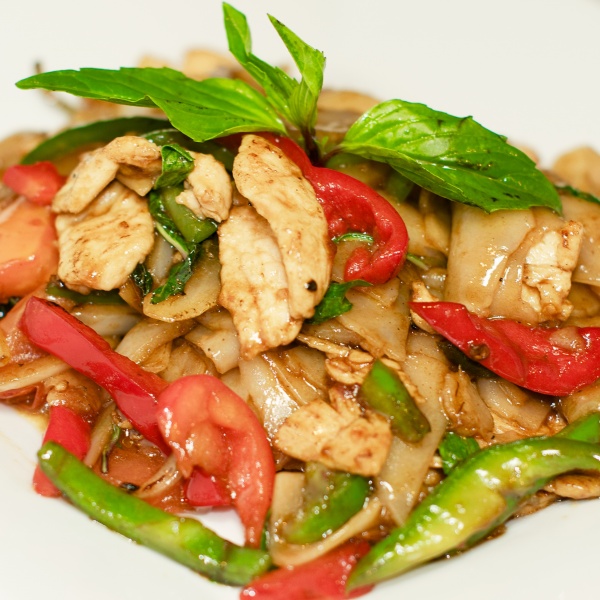 Order Pad Kee Mao food online from Thai Green Village store, Frisco on bringmethat.com