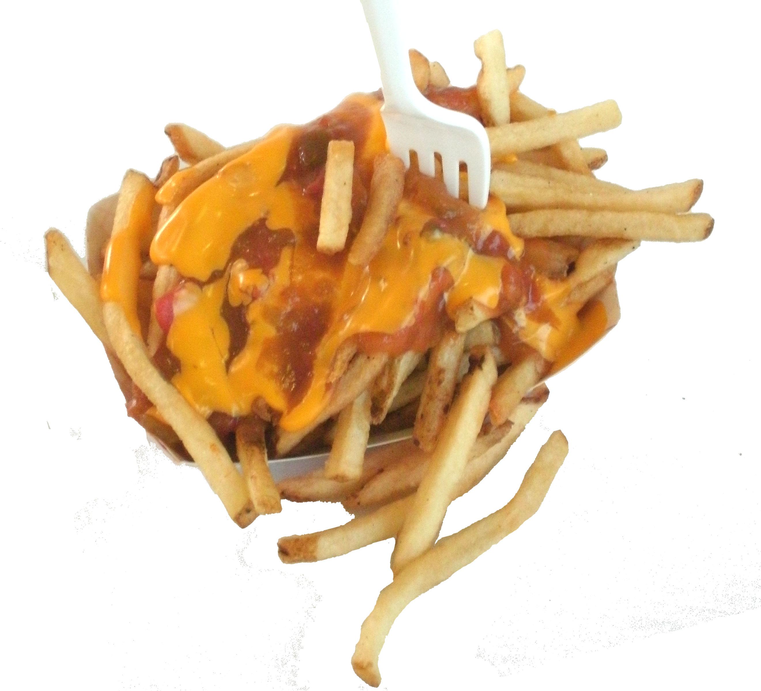 Order Steve's Vegetarian Chili Cheese Fries food online from Steve's Snappin Dogs store, Denver on bringmethat.com