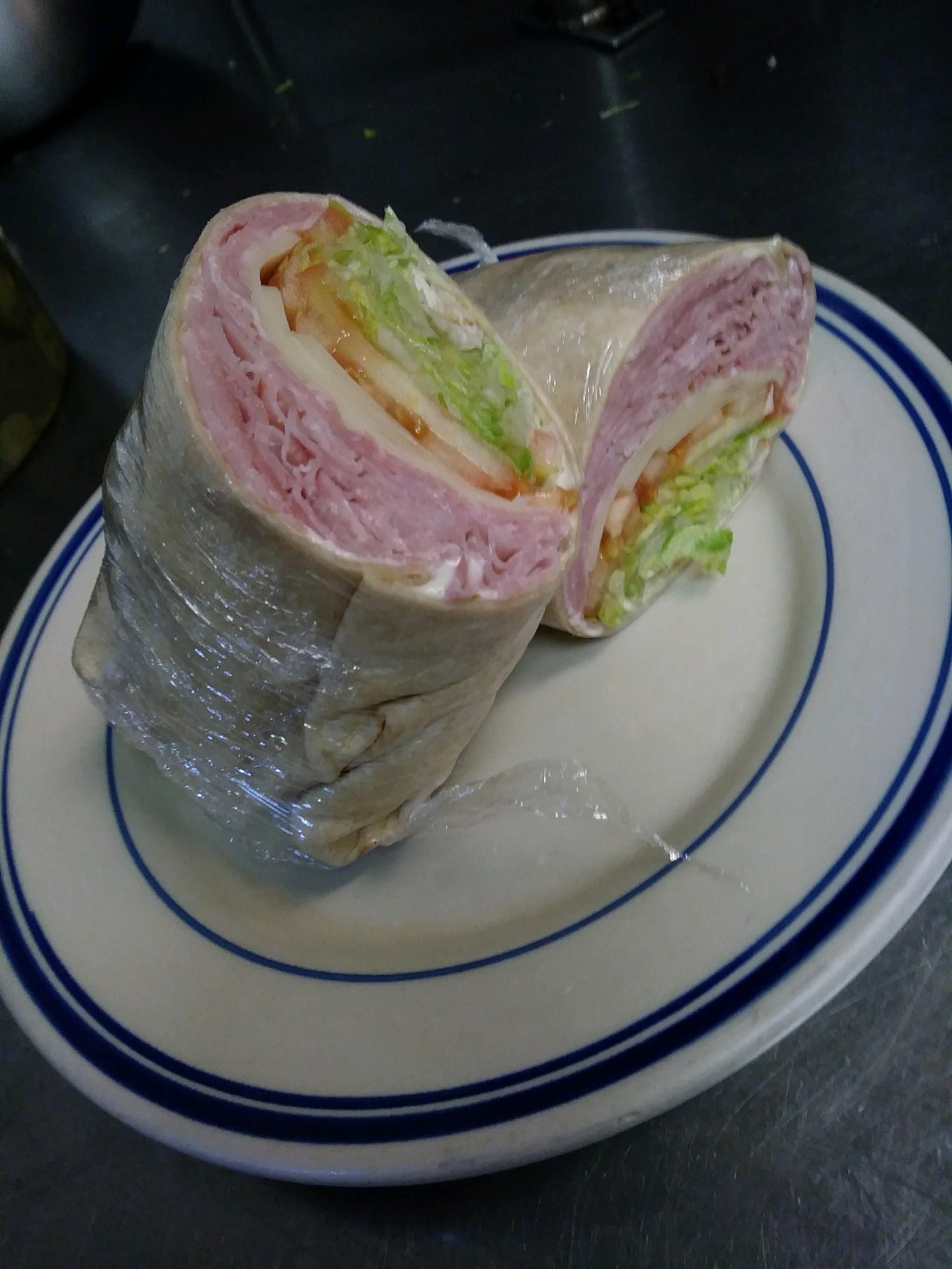 Order Ham Cold Wrap food online from Sofia's Pizza store, Brooklyn on bringmethat.com