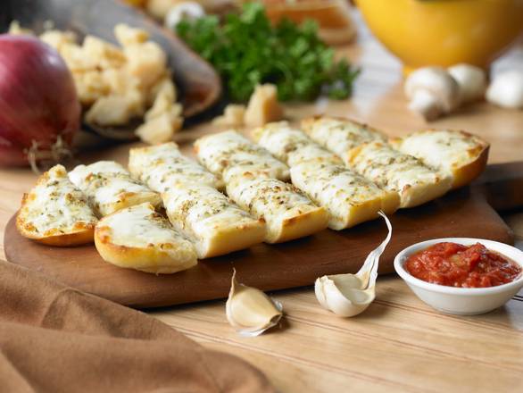 Order Garlic Bread with Cheese & Marinara food online from Johnny's New York Style Pizza store, Dacula on bringmethat.com