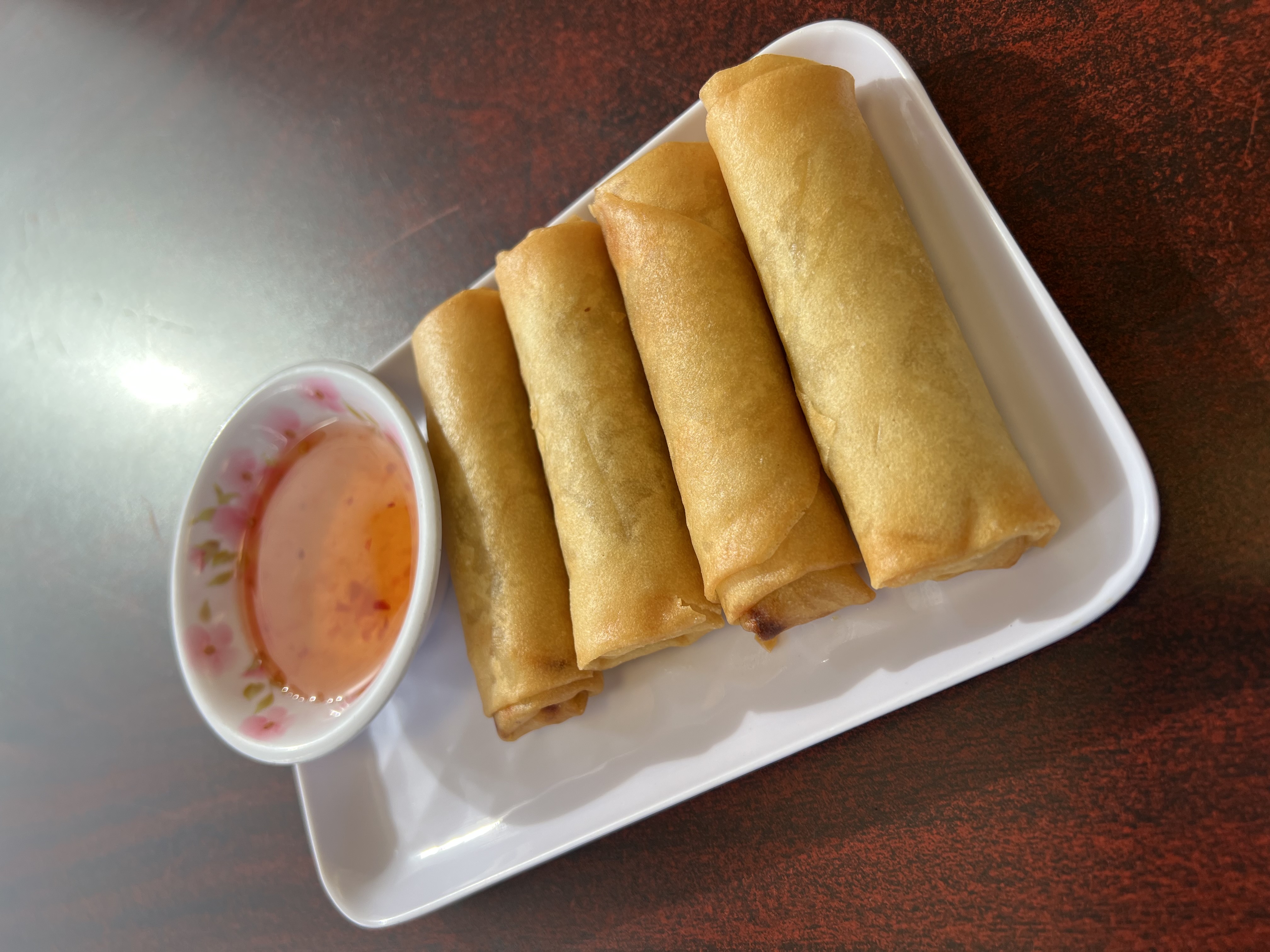 Order Vegetable Egg Rolls food online from Mee Mee"S Authentic Thai Cuisine store, Temple on bringmethat.com
