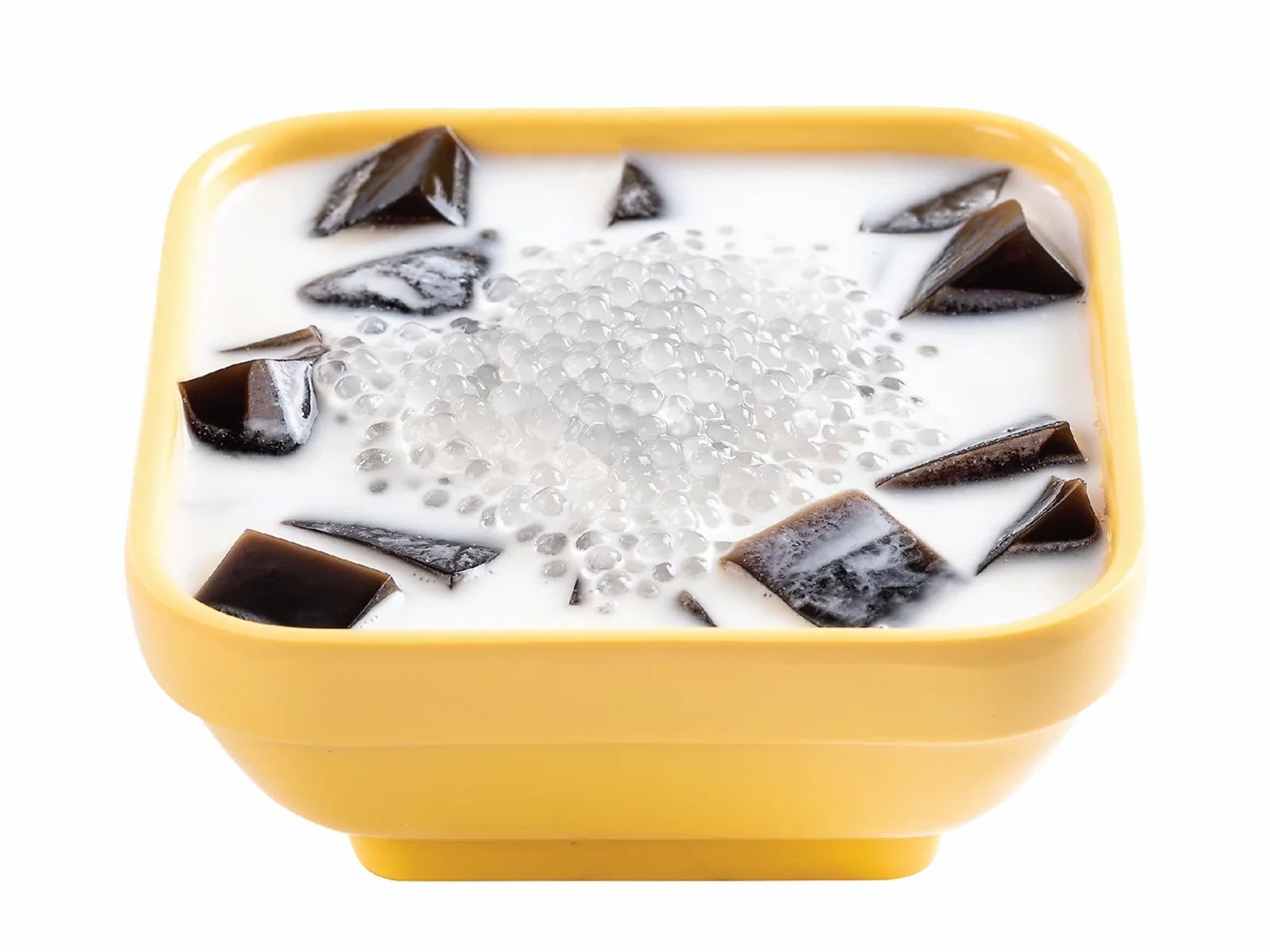 Order G4. Coconut Milk Sago & Grass Jelly - 椰汁西米露涼粉 food online from Sweethoney Dessert store, Artesia on bringmethat.com