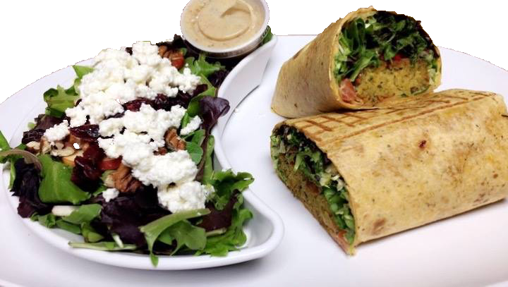 Order Falafel Wrap food online from Olive Tree Cafe store, Bettendorf on bringmethat.com