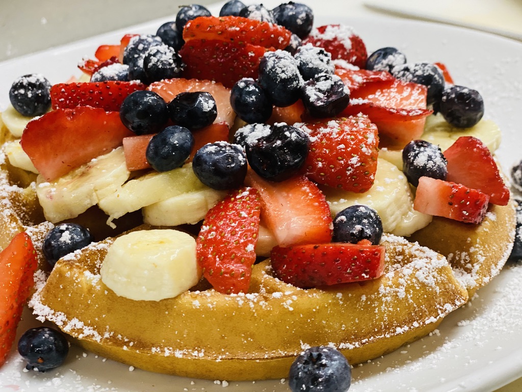 Order The Loaded Waffle food online from State Street Cafe store, North Haven on bringmethat.com