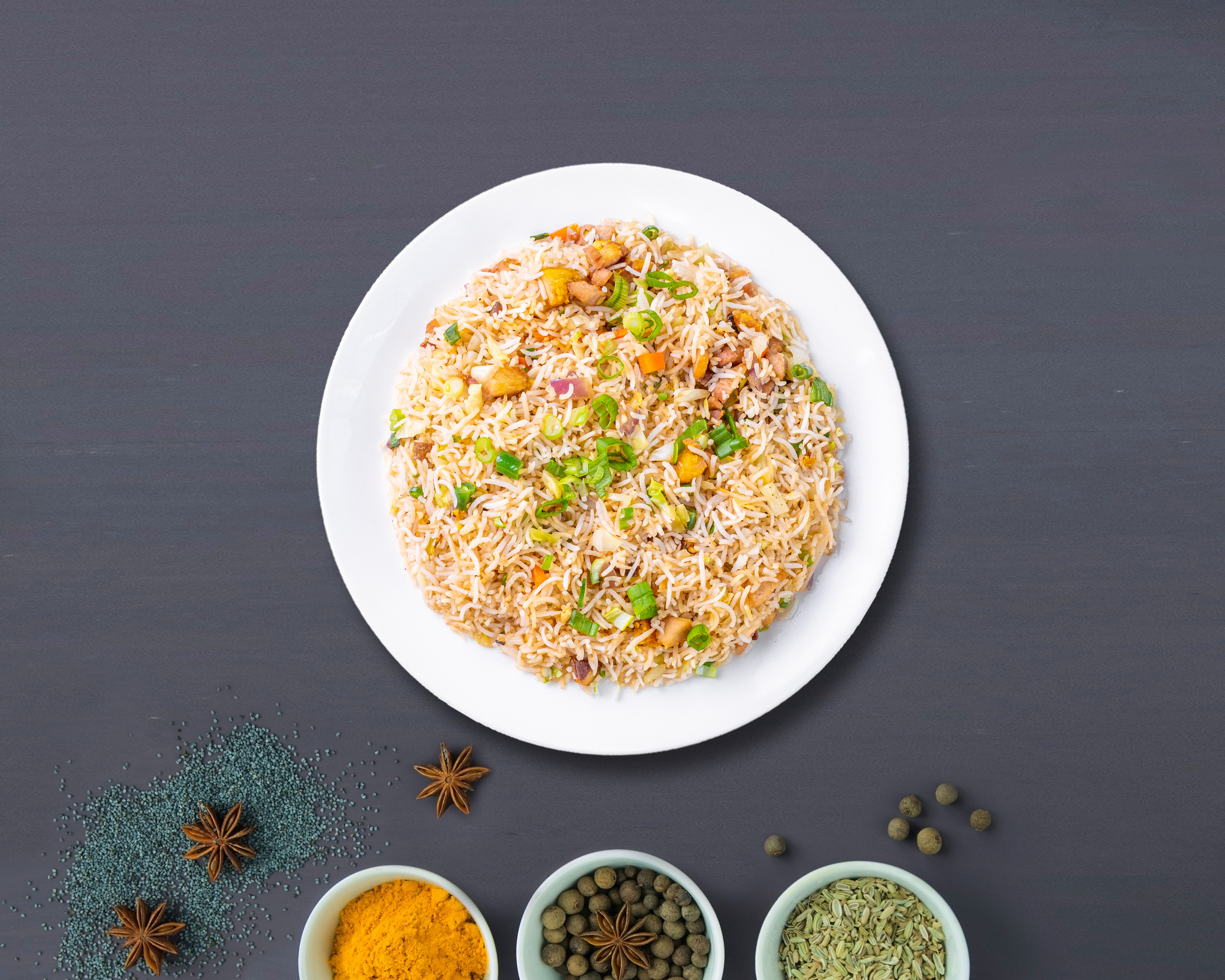 Order Cluck The Fried Rice  food online from Keep Calm, Curry On store, San Mateo on bringmethat.com