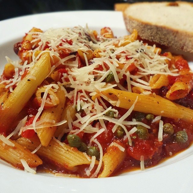 Order Penne Puttanesca food online from The Pasta Bowl store, Chicago on bringmethat.com
