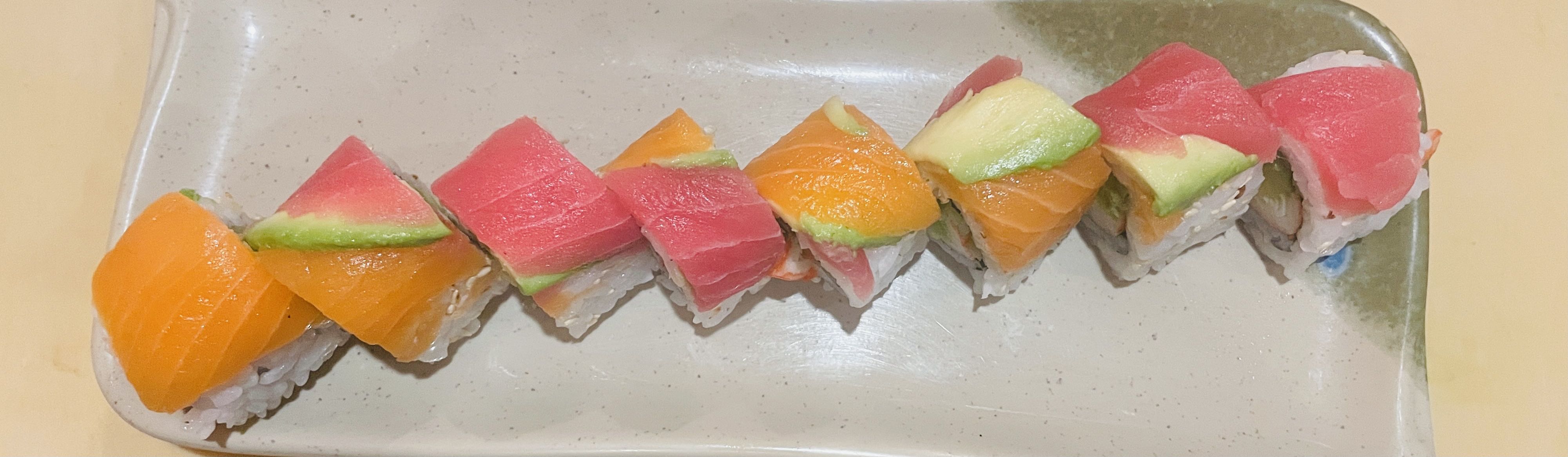 Order Rainbow Roll food online from Tea House store, Charlottesville on bringmethat.com