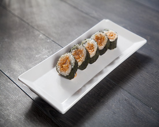 Order CR15 Spicy Albacore Roll 5pcs food online from Ginza Sushi store, Torrance on bringmethat.com
