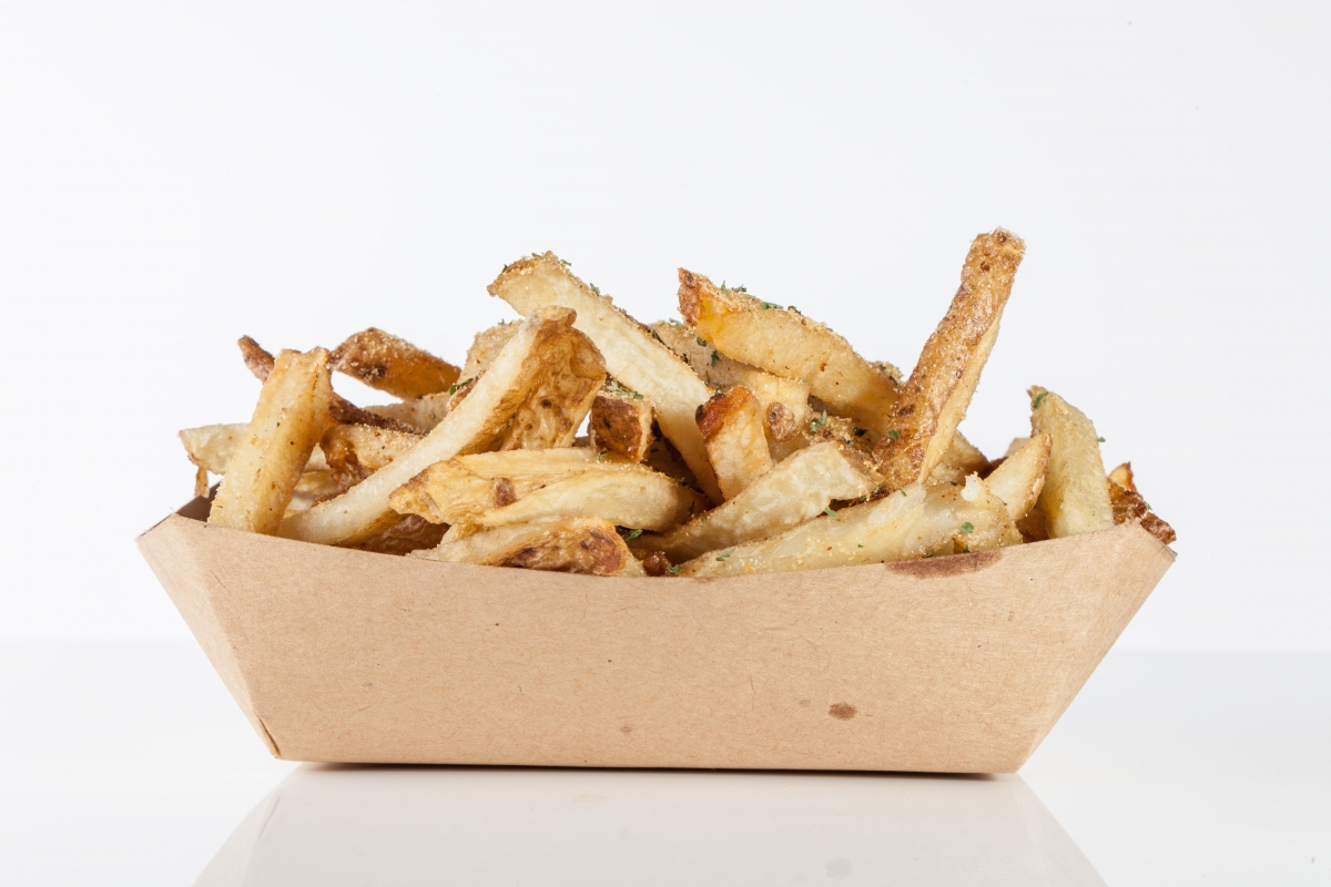 Order Garlic Fries food online from Go Falafel store, North Olmsted on bringmethat.com