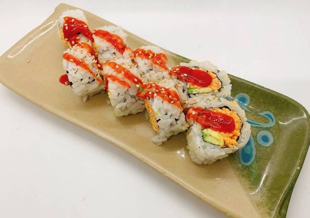 Order Spicy Crab Roll (8 pcs) food online from Narumi Sushi store, Lemon Grove on bringmethat.com