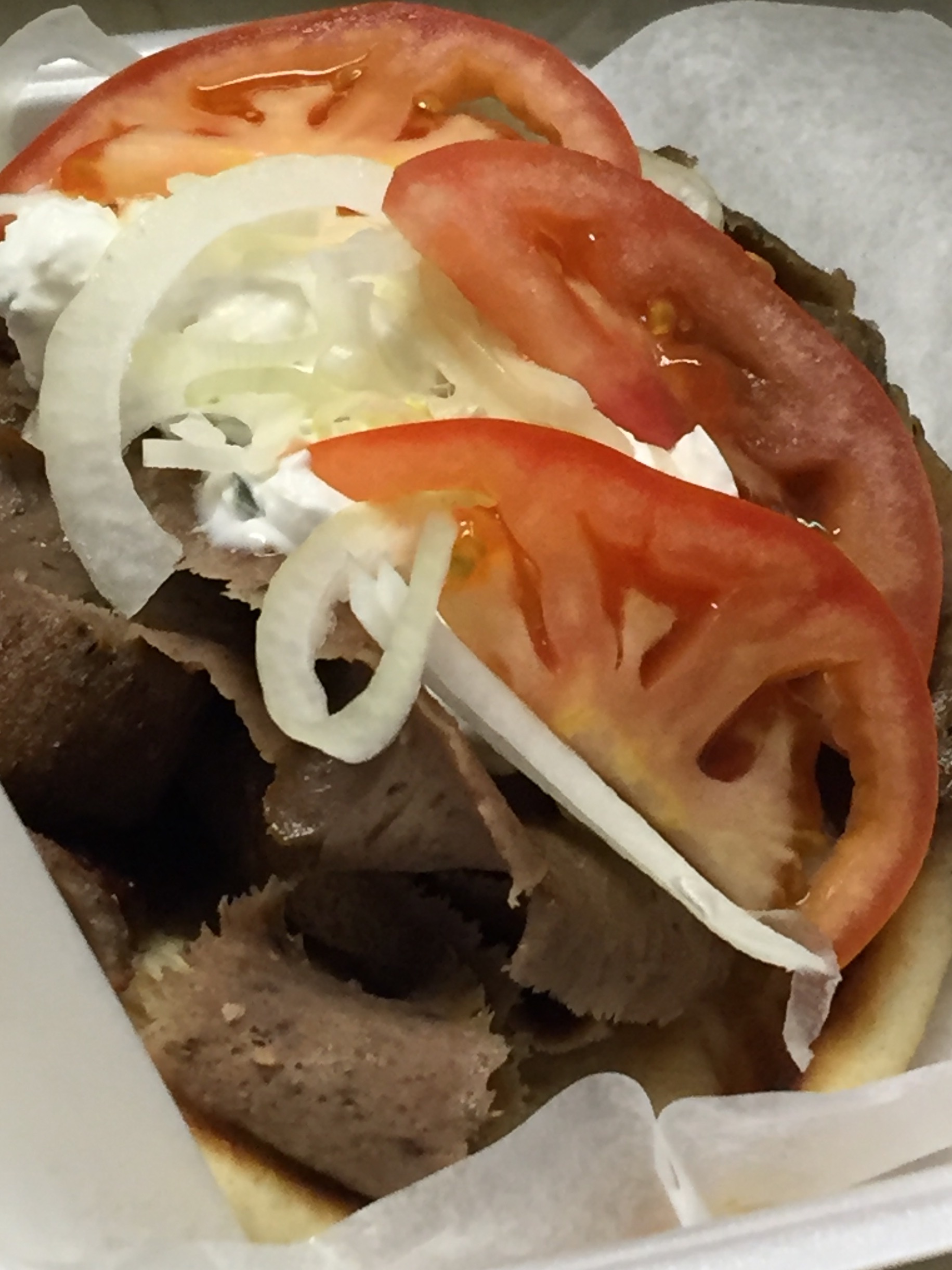 Order Gyro Sandwich food online from George's store, Chicago on bringmethat.com