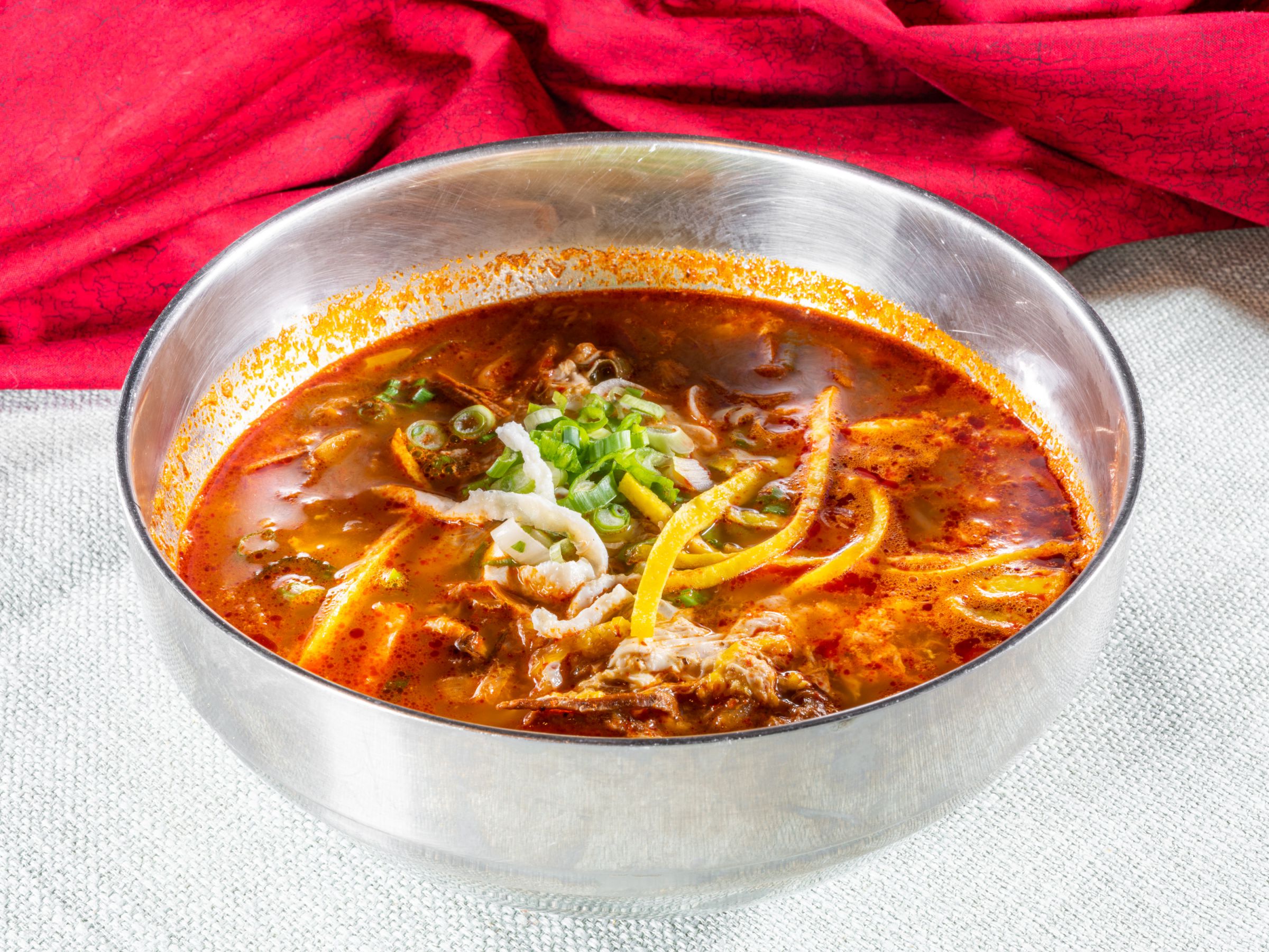 Order Spicy Korean Beef Soup (Yukgaejang) food online from Spooner's store, La Verne on bringmethat.com