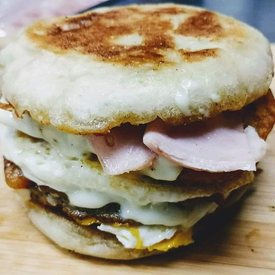 Order MEGA Breakfast Sandwich food online from Connector Cafe & Grill store, Lowell on bringmethat.com