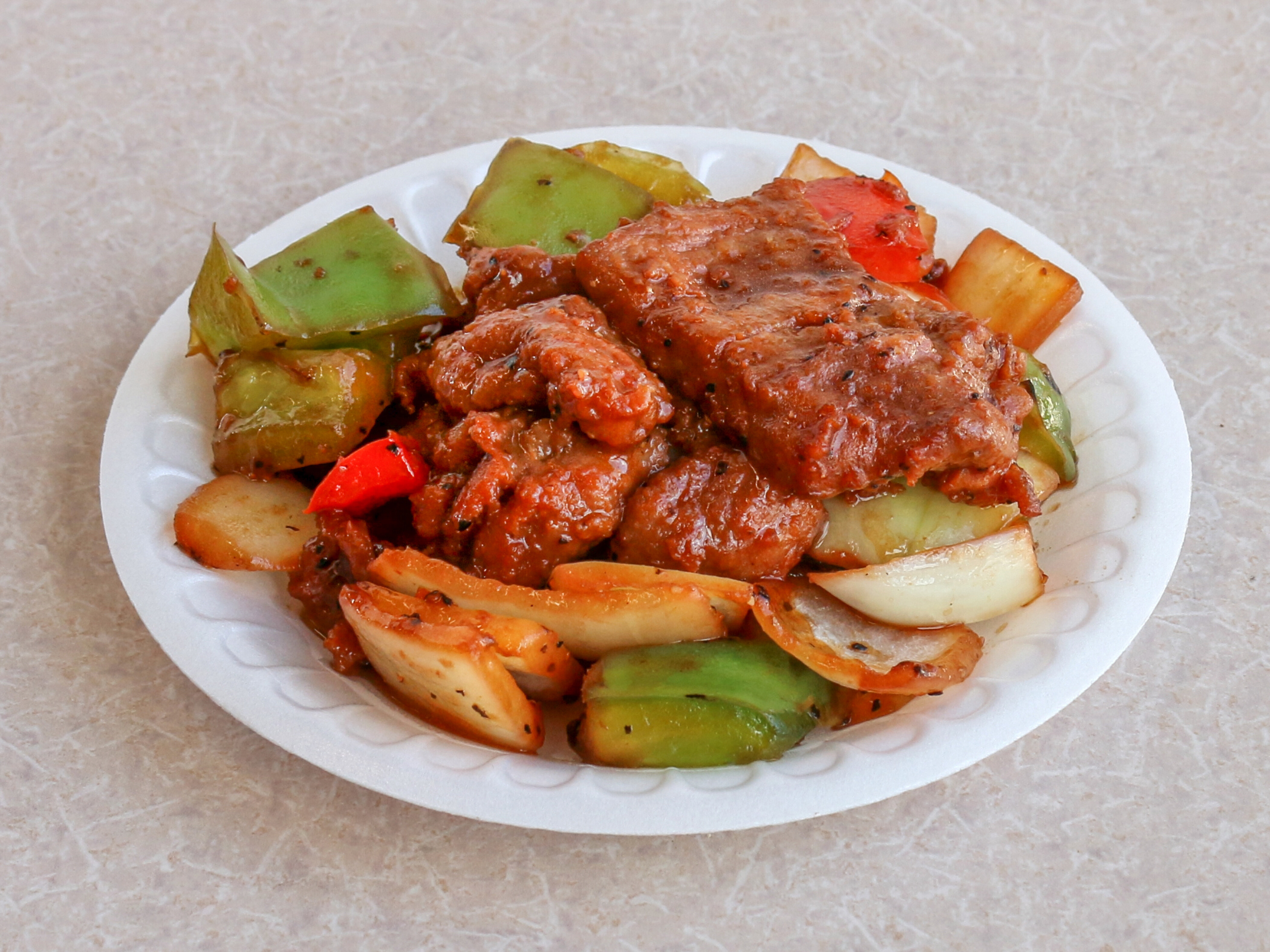 Order Beef with Black Pepper food online from Bamboo Cafe store, Bakersfield on bringmethat.com