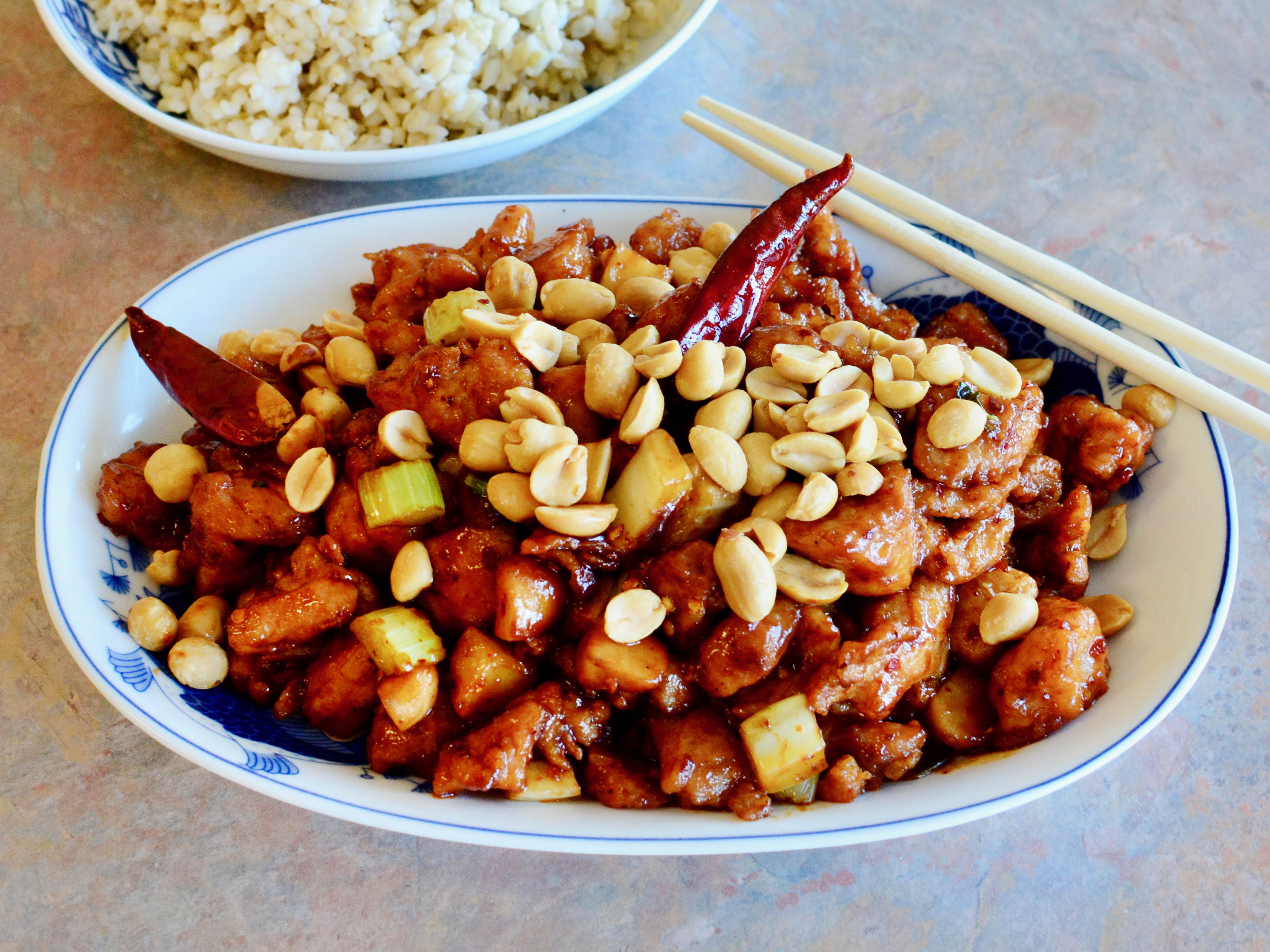 Order 501. Kung Pao Chicken Combo food online from Oriental Express store, Sterling on bringmethat.com