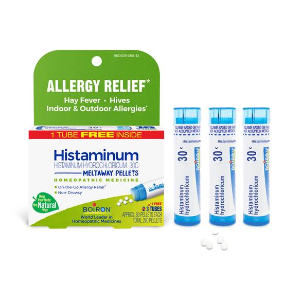 Order Boiron Histaminum Allergy Relief Pellets (3 ct) food online from Rite Aid store, Cortland on bringmethat.com