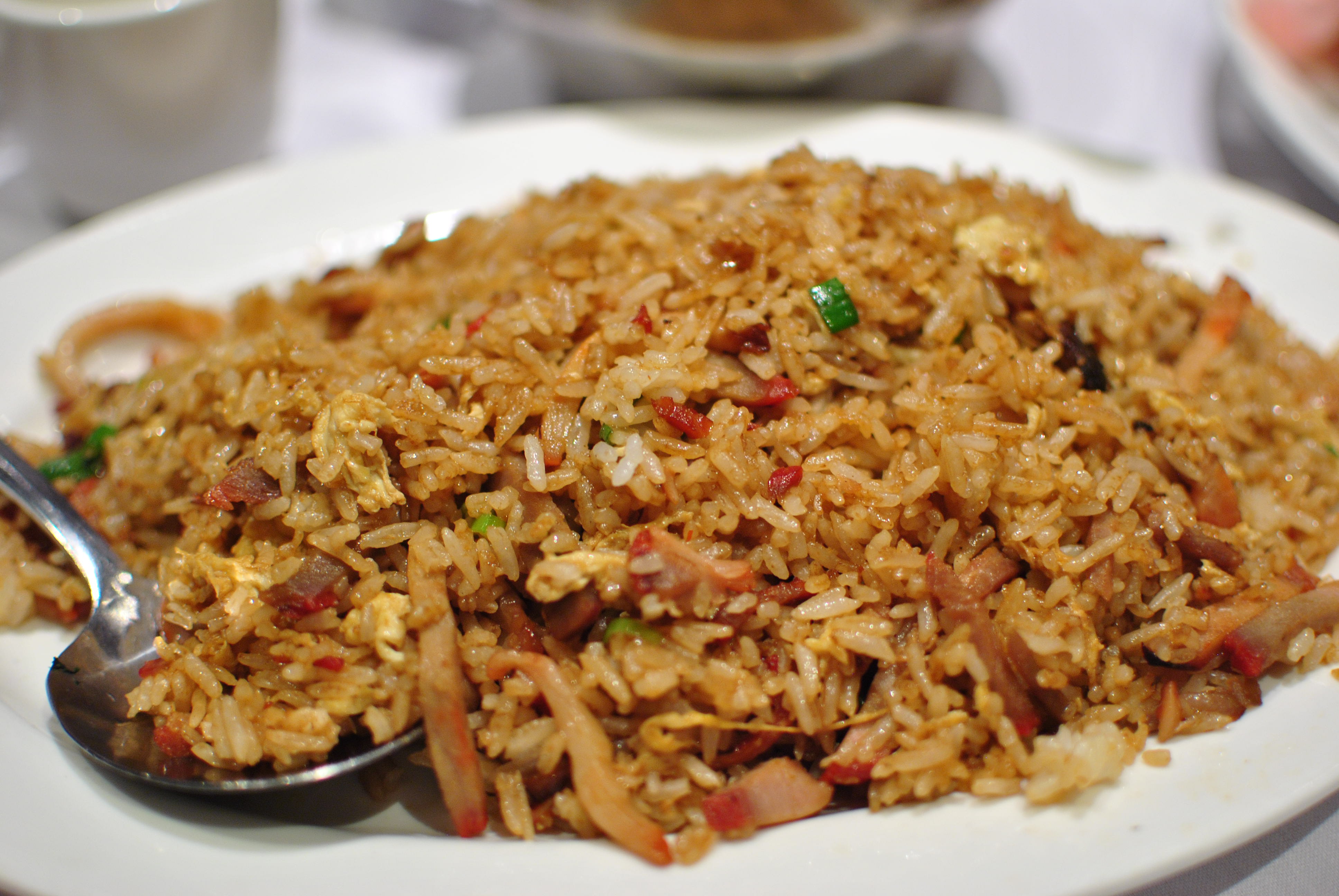 Order Roast Pork Fried Rice food online from Yan Asian Restaurant store, Rutherford on bringmethat.com