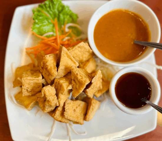 Order Fried Tofu (12) food online from Thai Rhapsody store, Mill Creek on bringmethat.com