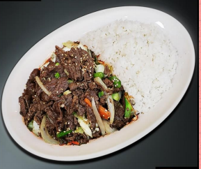 Order [B1] 불고기 덮밥 / Beef Bulgogi Plate with Rice food online from Jjang Restaurant store, Buena Park on bringmethat.com