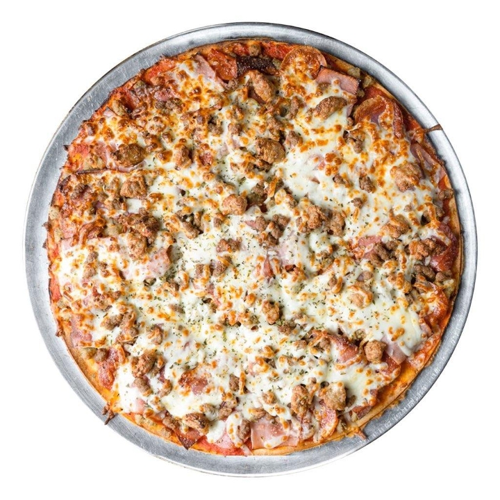 Order Small The Runner Up Meat Lovers food online from Derby City Pizza store, Louisville on bringmethat.com