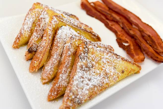 Order French Toast & Bacon food online from Franks Grill store, Houston on bringmethat.com