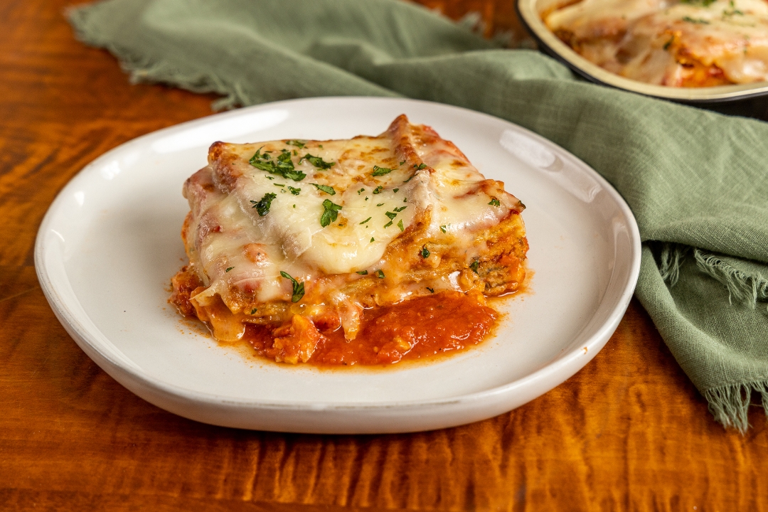 Order Meal - Eggplant Parmesan - Individual food online from Aux Delices store, Darien on bringmethat.com