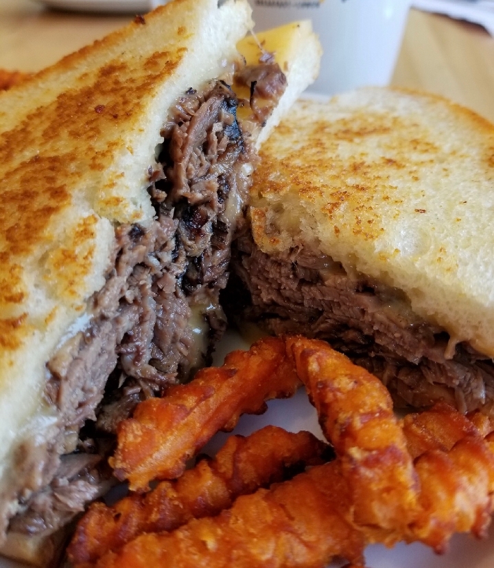 Order Pot Roast Grilled Cheese food online from Honey Biscuit Breakfast & Lunch store, Mount Prospect on bringmethat.com