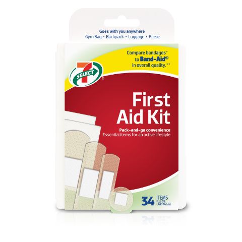 Order 7-Select First Aide Kit 34 Count food online from 7-Eleven store, Denver on bringmethat.com