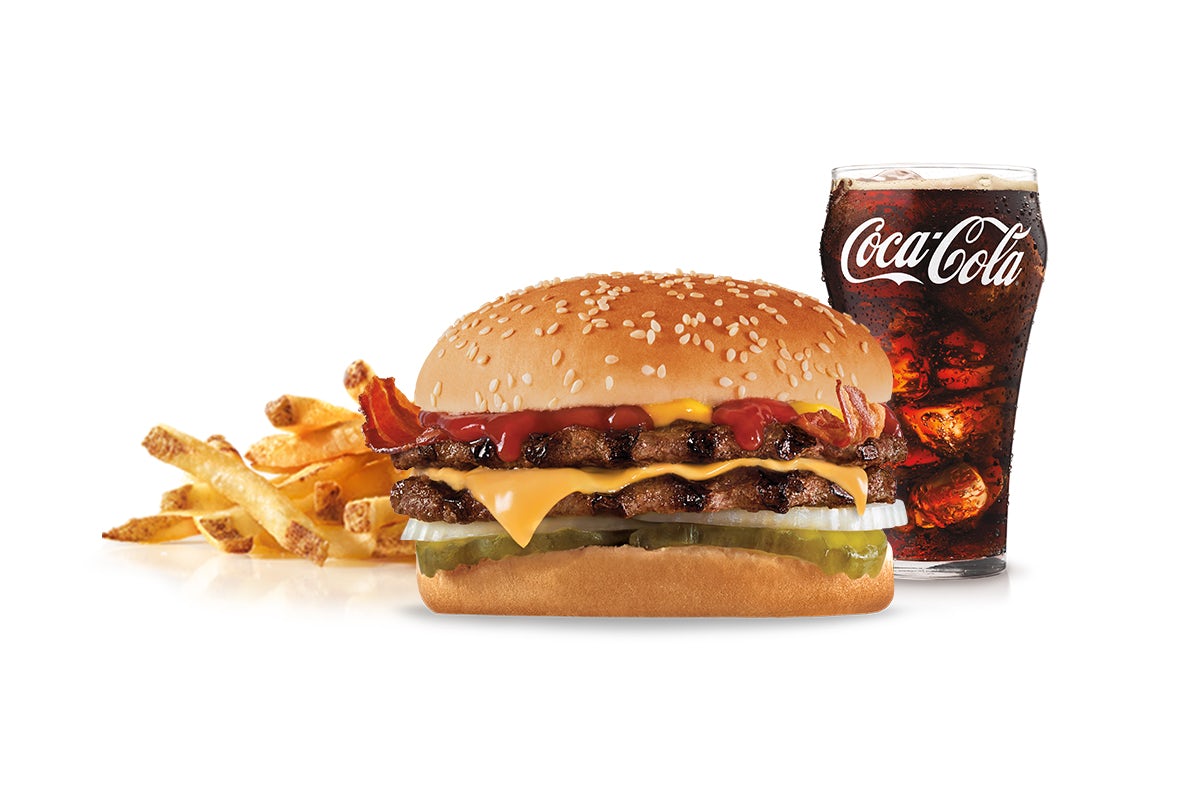 Order Bacon Double Cheeseburger Combo food online from Hardee store, Chatham on bringmethat.com