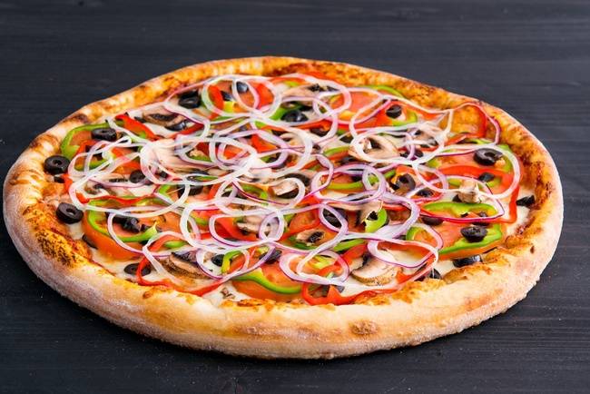 Order Thick Crust Veggie Pizza (12") food online from Thick N' Tasty Pizza store, San Francisco on bringmethat.com