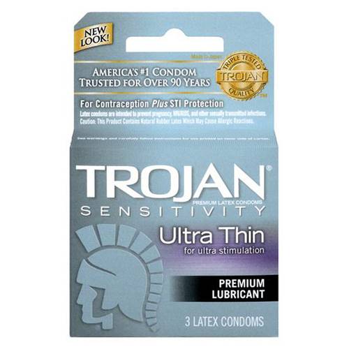 Order Trojan Ultra Thin - 3 Pack/Single food online from Bottle Shop & Spirits store, Los Alamitos on bringmethat.com