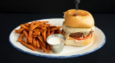 Order Cheat’n on Beef Grilled Veggie Burger  food online from 360-Restaurant store, Austin on bringmethat.com