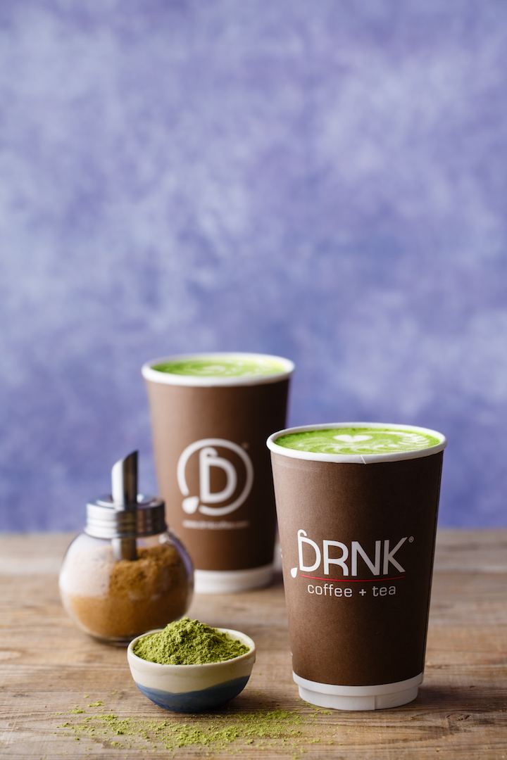 Order Green Matcha Latte food online from Drnk Coffee + Tea store, Sterling on bringmethat.com