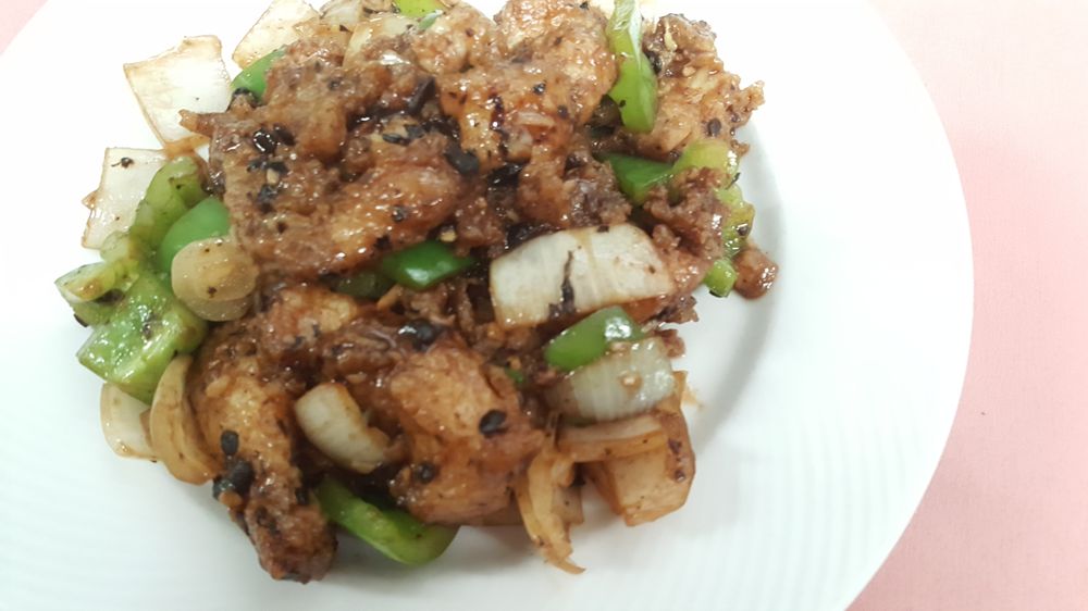 Order Fish Fillet with Black Bean Sauce food online from China Garden store, Woodland Hills on bringmethat.com