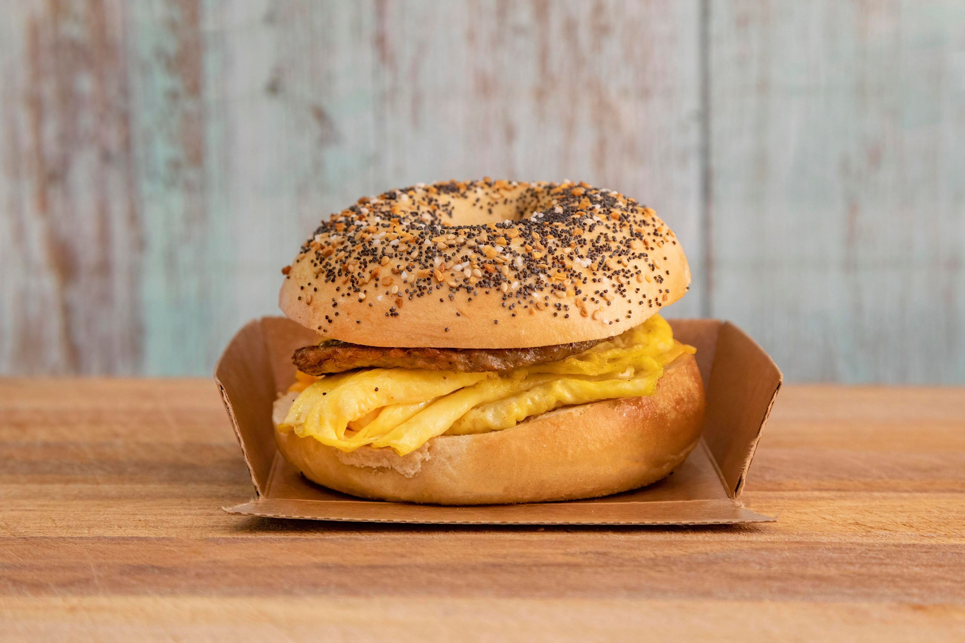 Order Sausage, Egg and Cheese food online from Bagels on the square store, New York on bringmethat.com