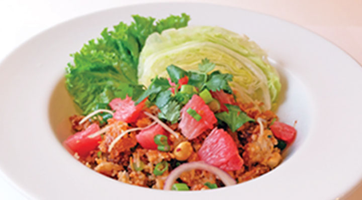 Order Pomelo and Crispy Rice Salad food online from Sukho Thai store, Bellevue on bringmethat.com