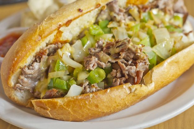 Order Philly Cheesesteak Sandwich food online from European Deli & Subs store, Bolingbrook on bringmethat.com