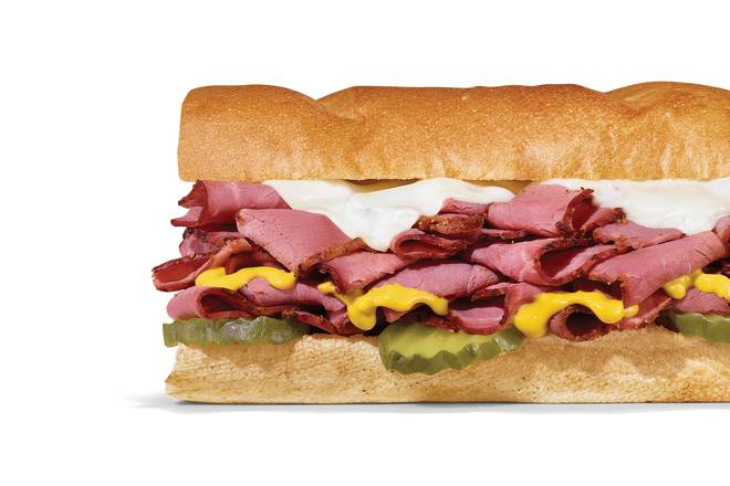 Order Big Hot Pastrami 6 Inch Regular Sub food online from Subway - Overland Ave. store, Culver City on bringmethat.com