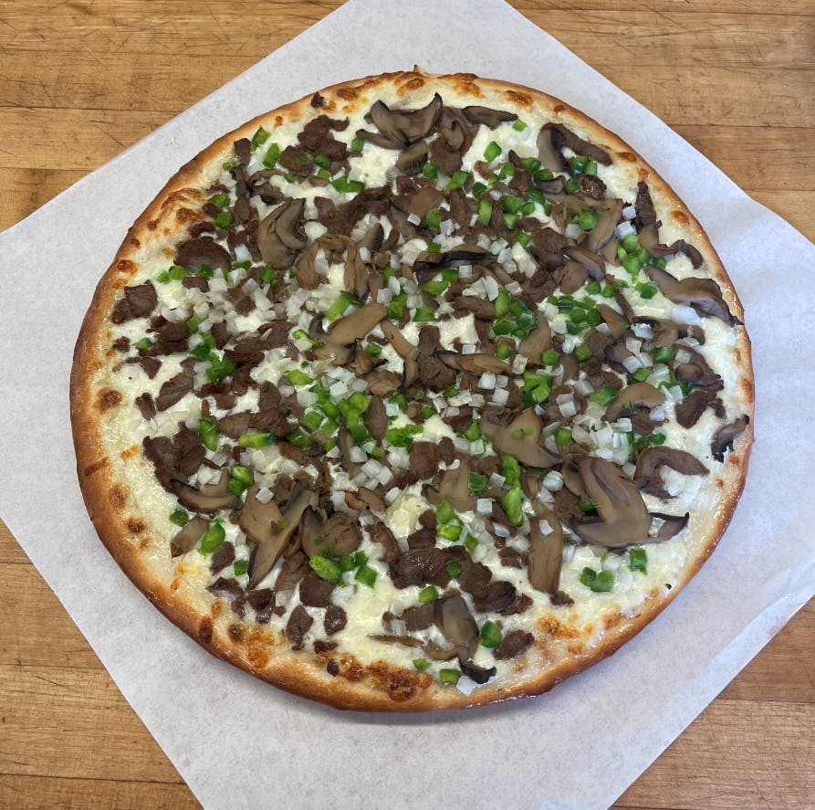 Order Steak Pizza - Small 10'' food online from Big D Pizza store, Clyde on bringmethat.com