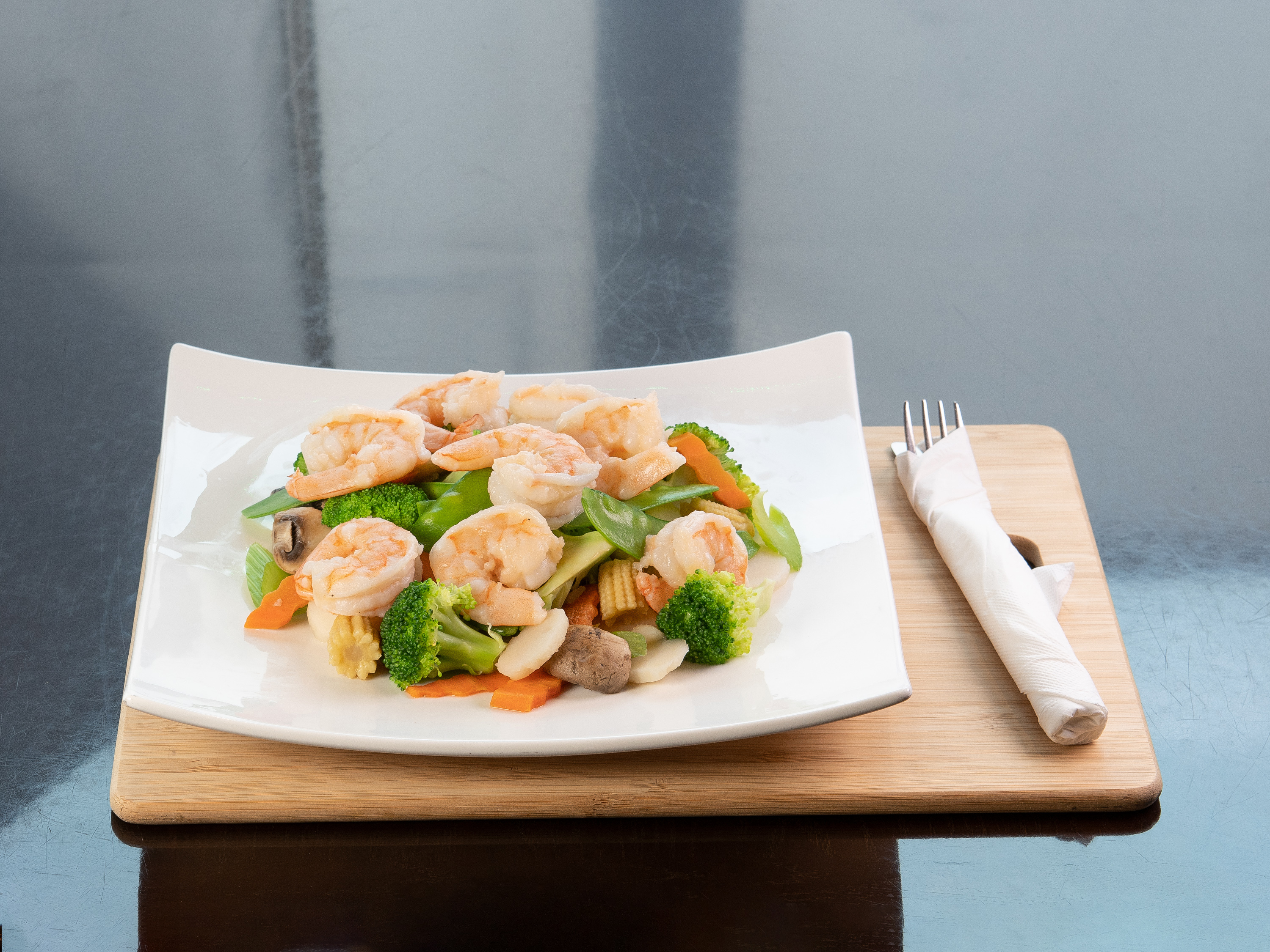 Order Steamed Mixed Vegetables with Shrimp food online from Lucky Panda store, North Myrtle Beach on bringmethat.com