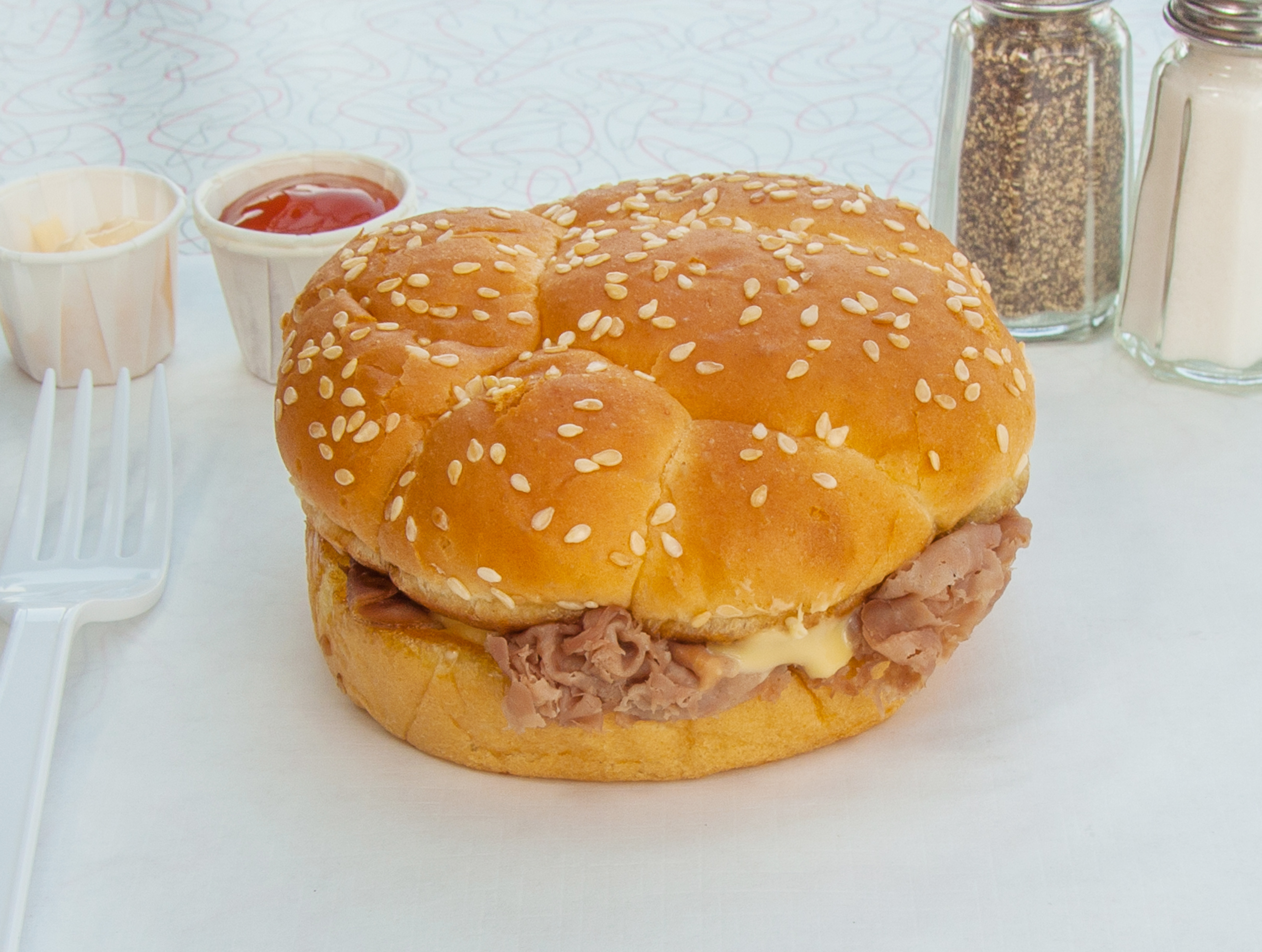 Order Beef and Cheddar Sandwich food online from Rax store, Joliet on bringmethat.com
